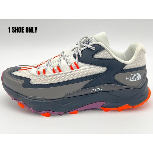 The North Face Womens Size 7 Vectiv Trail Running Shoe Left Only White/Orange - Picture 1 of 7